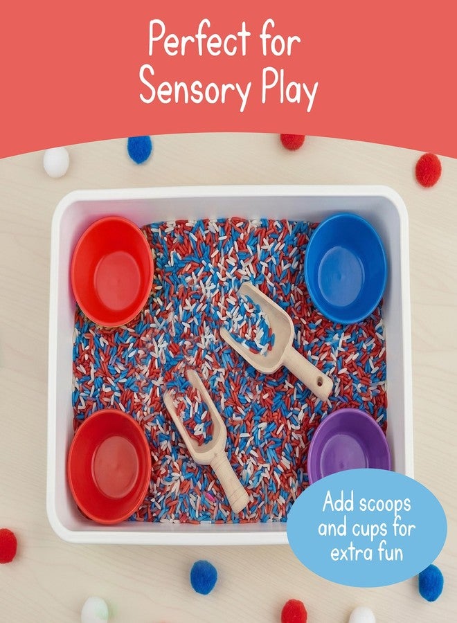 7 Days of Play Red White and Blue Sensory Play Rice for Kids, 2 lbs – Patriotic Sensory Bin Filler for Scooping, Pouring, Sorting & Creative Play – Perfect for Sensory Tables and Fine Motor Play – Ages 3+ - Image 4