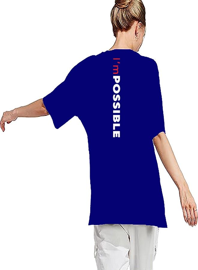 Genérico Women's Oversize T-shirt - FITNESS CENTER Printed for exercise, gym and bodybuilding 04 - Image 3