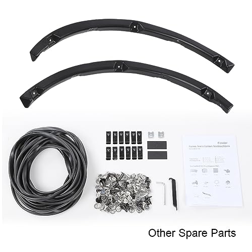 GPLUS جناحات فندر مثبتة جي-بلس، متوافقة مع فورد F150 2009-2014 ستايلسايد مع نماذج سرير 67.0"/78.8"/97.4" فقط (لا تناسب نماذج بلاتينيوم ورابتور) FO1269100، FO1268100 4 قطع بتصميم محكم - Image 3