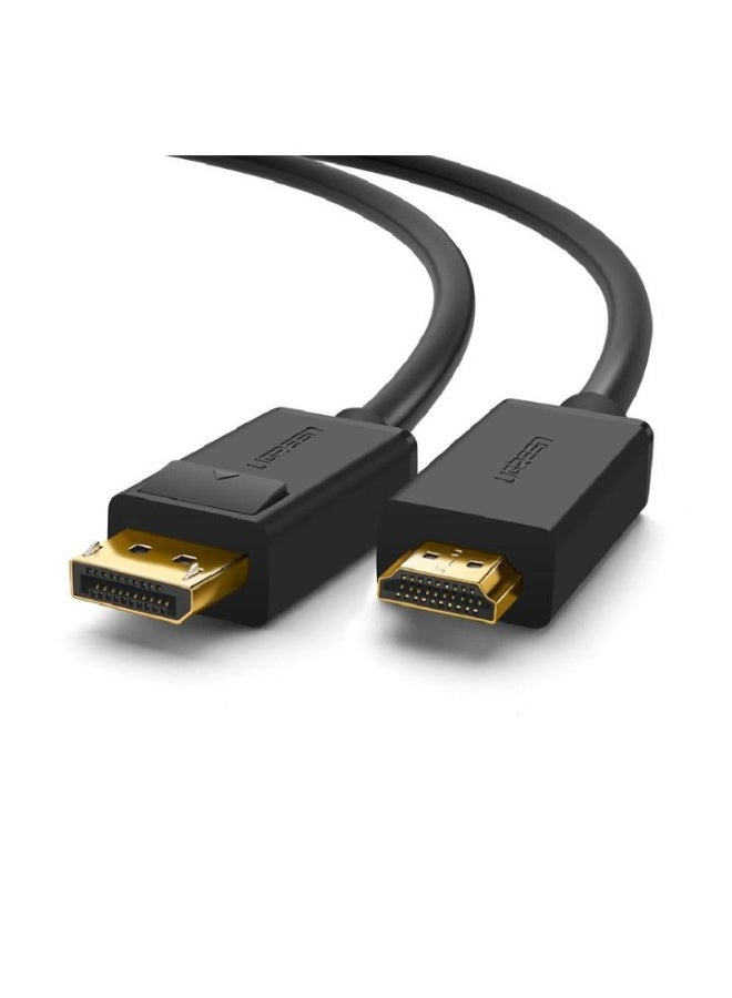 DP Male to HDMI Male Cable 1M 10238 - Black