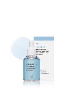 P.CALM Hyaluron Doubleshot Ampoule 30Ml Vegan Deep Hydrating Facial Serum With Hyaluronic Acid Gryceryl Glucoside Centella Asiatica For Sensitive Skin Korean Skincare  - Image 1
