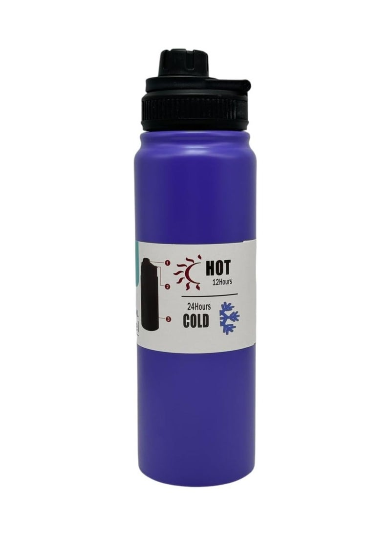 QSHOP® Thermal Bottle 800ml – with Ergonomic Handle for Easy Carry, Airtight Leak Proof Lock, Advanced Vacuum Insulation Technology to Keep Liquids Hot or Cold for a Long Time