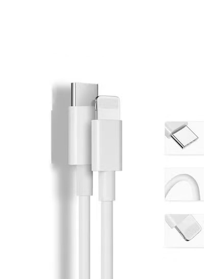 ابيل كابل USB-C إلى Lightning - 1 متر لأجهزة آيفون - أبيض - Image 1