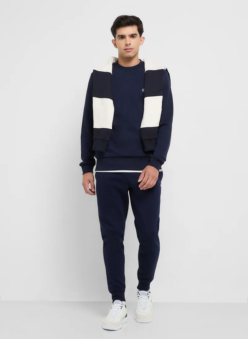 LACOSTE Slim Fit Brushed Fleece Sweatpants