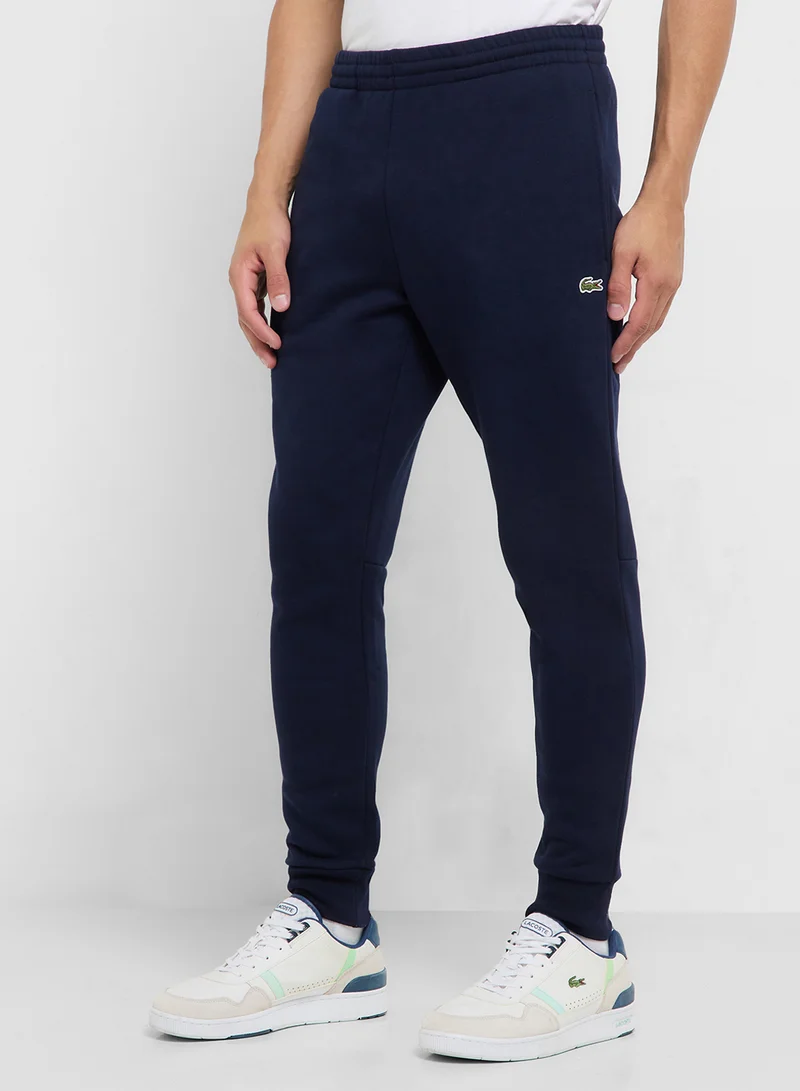 LACOSTE Slim Fit Brushed Fleece Sweatpants
