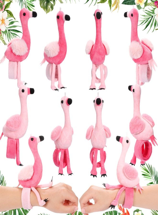 Skylety سكايليتي 8 قطع هدايا فلامنجو أساور دمى محشوة فلامنجو هدايا حفلات بالجملة لتزيين الحفلات هاواي لوازم أعياد الميلاد حشوات حقائب الهدايا مكافآت الصف - Image 1