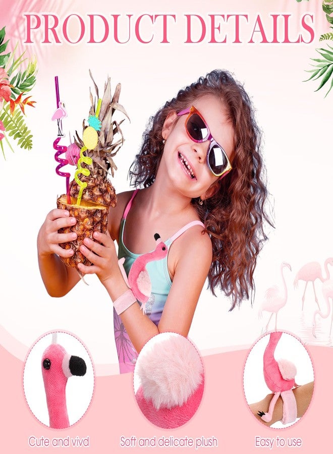 Skylety سكايليتي 8 قطع هدايا فلامنجو أساور دمى محشوة فلامنجو هدايا حفلات بالجملة لتزيين الحفلات هاواي لوازم أعياد الميلاد حشوات حقائب الهدايا مكافآت الصف - Image 3