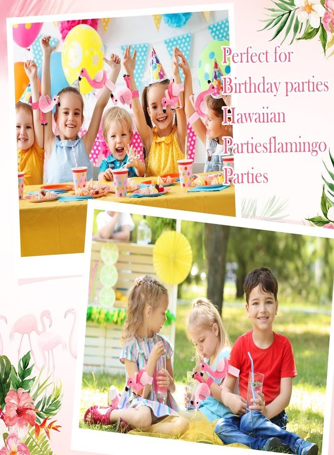 Skylety سكايليتي 8 قطع هدايا فلامنجو أساور دمى محشوة فلامنجو هدايا حفلات بالجملة لتزيين الحفلات هاواي لوازم أعياد الميلاد حشوات حقائب الهدايا مكافآت الصف - Image 4