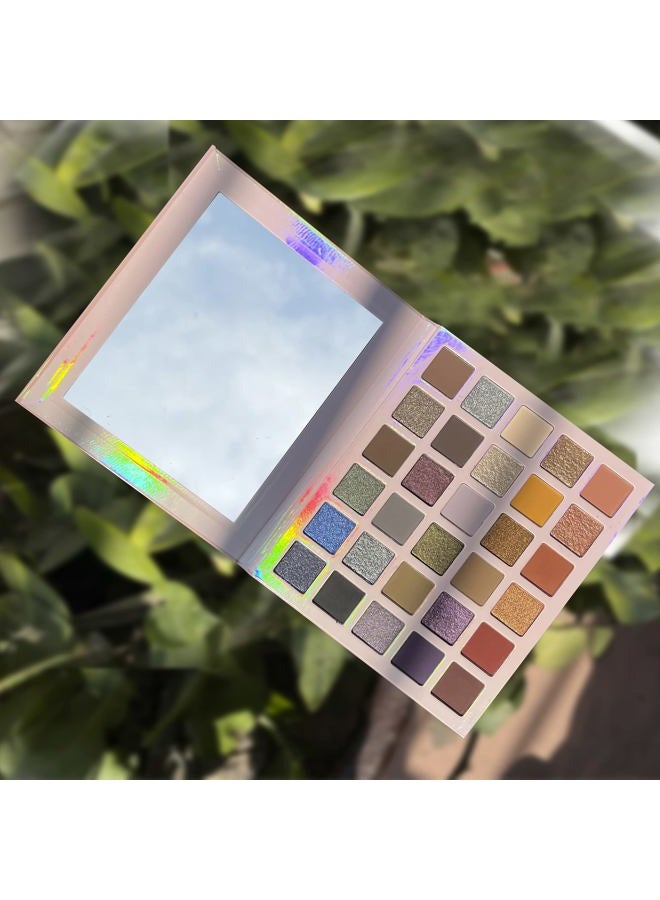 SZDYM Professional super shine shimmer 30 color eyeshadow palette,high pigment matte+duochrome+shimmer,Cruelty- Free Makeup Pallet,Colorful Powder Long Lasting Waterproof Eye Shadow (make up-2) - Image 4