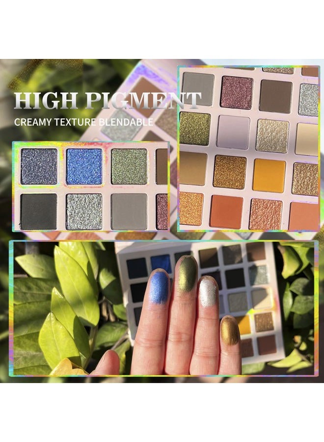 SZDYM Professional super shine shimmer 30 color eyeshadow palette,high pigment matte+duochrome+shimmer,Cruelty- Free Makeup Pallet,Colorful Powder Long Lasting Waterproof Eye Shadow (make up-2) - Image 2