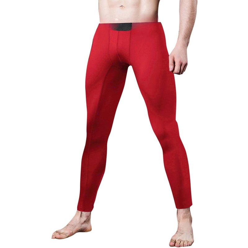 Men’s Sport Pants Cool Dry Athletic Running Workout Tights Legging - Image 1