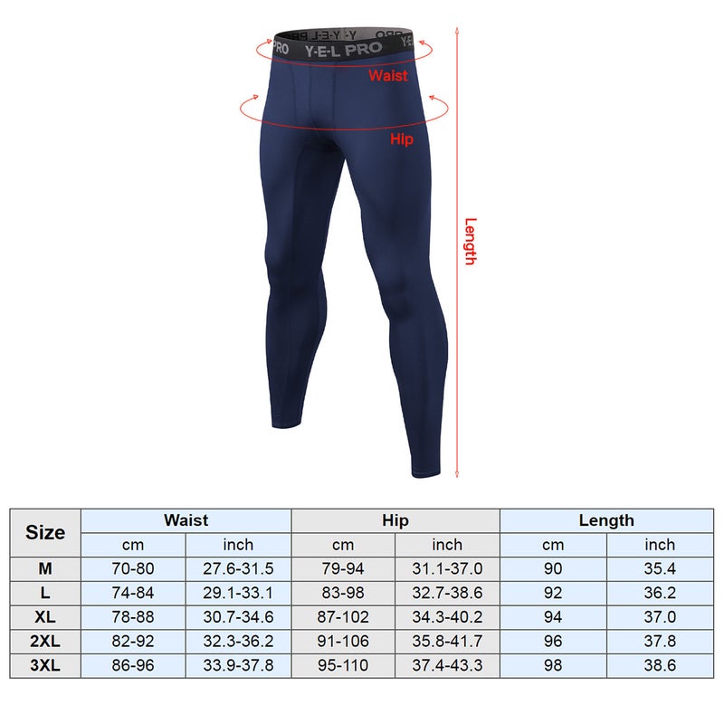 Men’s Sport Pants Cool Dry Athletic Running Workout Tights Legging - Image 2