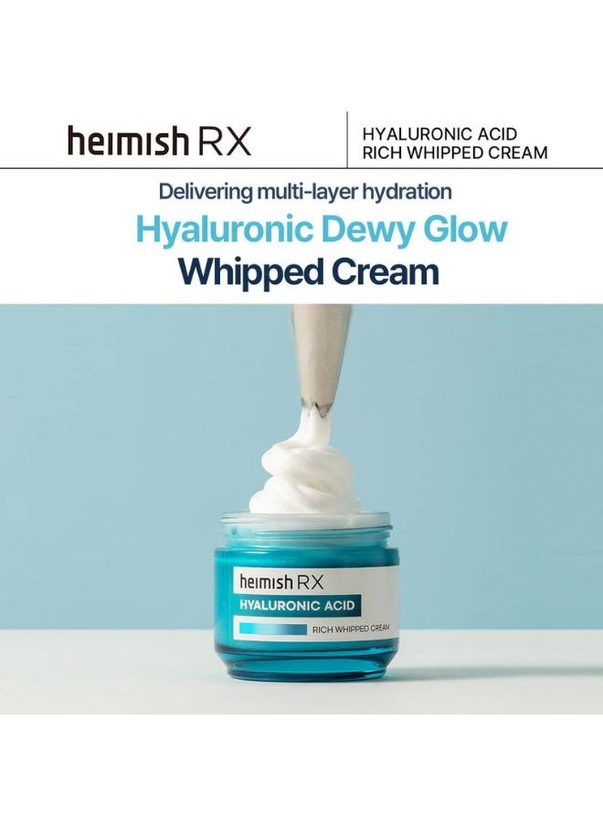 Heimish RX Hyaluronic Acid Rich Whipped Cream 50ml, Korean Skincare, Intense Hydrating and Nourishing  - Image 2