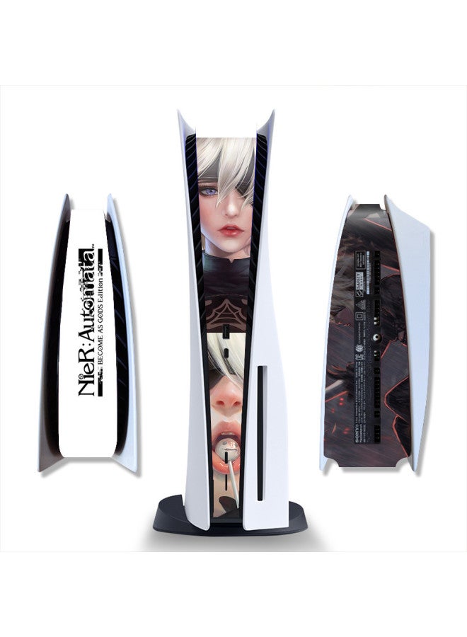 Loquat PS5 Optical Drive Version Middle Strip All-inclusive Protective Film PS5 Digital Version Middle Protective Sticker Cute Cartoon Frosted-Color:Pink PS5SDQB-0302 - Image 5