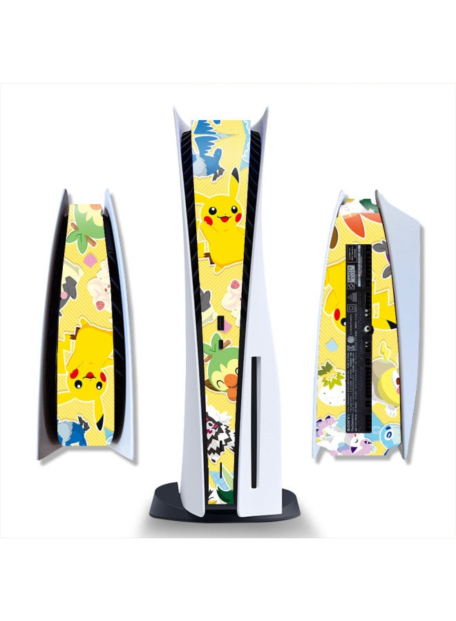 Loquat PS5 Optical Drive Version Middle Strip All-inclusive Protective Film PS5 Digital Version Middle Protective Sticker Cute Cartoon Frosted-Color:Pink PS5SDQB-0302 - Image 3