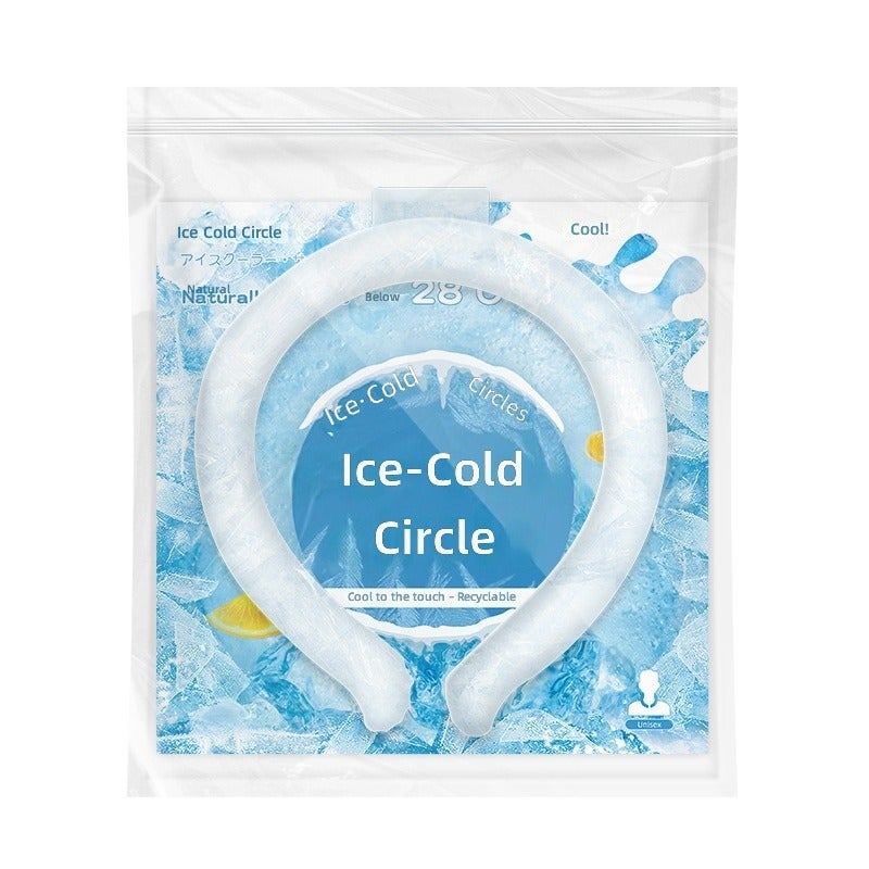 Summer Cooling Ice Ring - Portable Neck Cooler for Outdoor Sports
