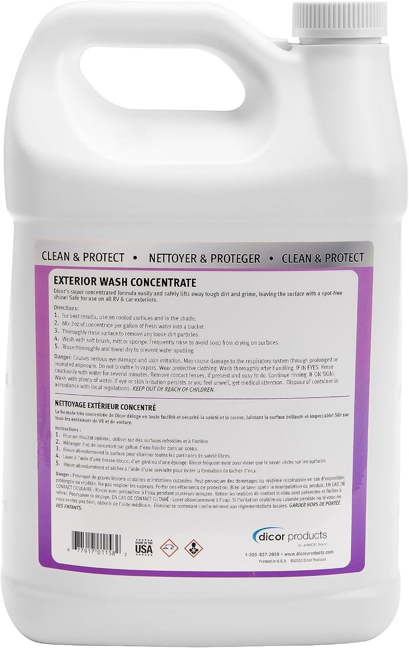 Dicor CP-EWC-1GL Black Streak Remover Exterior Cleaning Care for RV and Vehicle Surfaces, White Slow wear optimized quality - Image 2