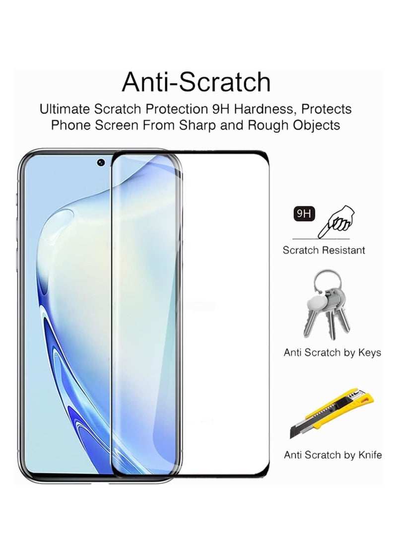 Generic - Tempered Glass Screen Protector For Vivo V27 5G - Black - Image 1
