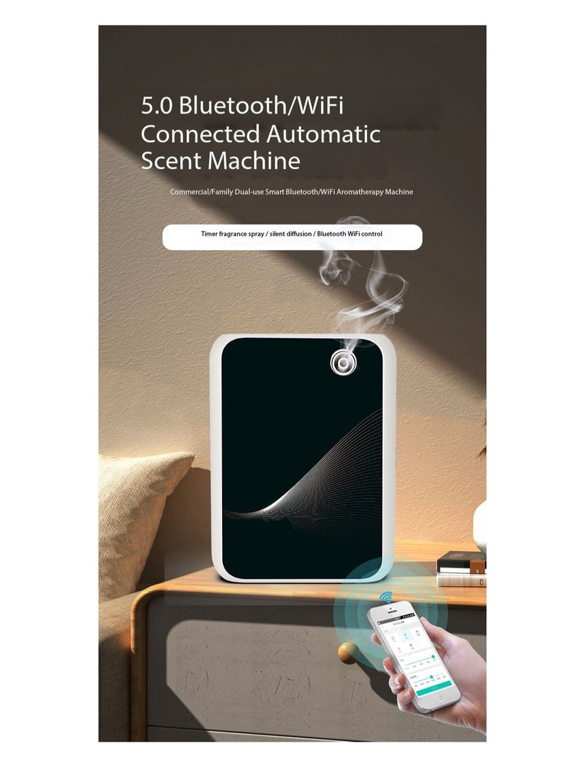 Bluetooth Essential Oil Diffuser Smart Aroma Machine - APP Control, Aisle Fragrance Machine,500ML Nebulizing, 1500m³ Coverage for Home/Hotel/Office/Spa（A1500） - Image 1