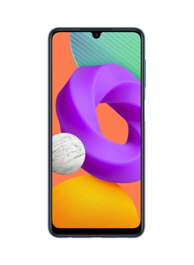 سامسونج هاتف جالاكسي M22 ثنائي الشريحة لون أزرق بذاكرة رام سعة 4 جيجابايت وذاكرة داخلية سعة 128 جيجابايت ومزود بتقنية LTE - الإصدار الدولي - Image 1