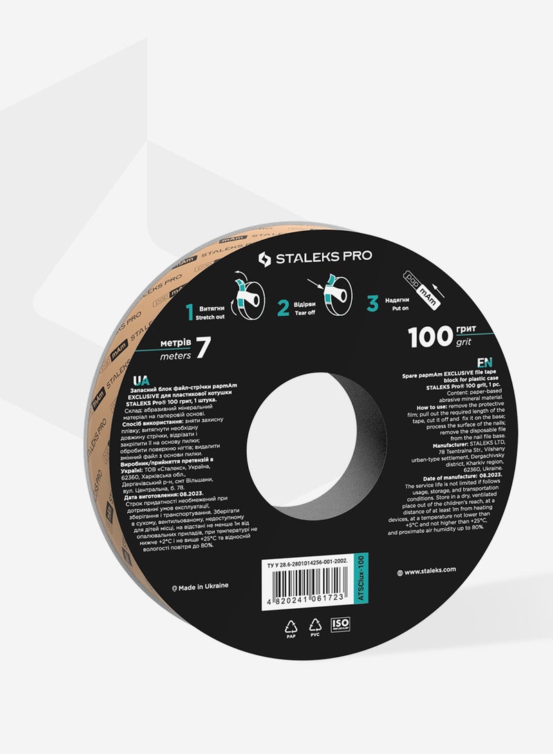 STALEKS PRO Disposable abrasive tape papmAm EXCLUSIVE 100 grit for the plastic case  - Image 4