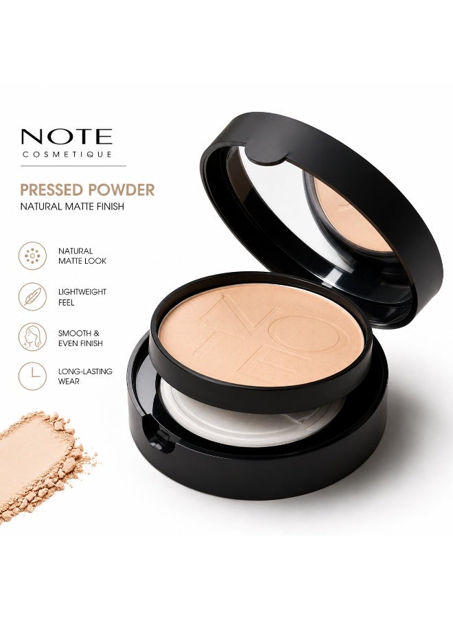NOTE Luminous Silk Compact Powder 02 Beige | Lightweight Pressed Face Powder | Natural Matte Finish | Long-Lasting Oil Control | Smooth & Silky Makeup | 10g - Image 2