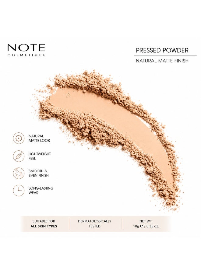 NOTE Luminous Silk Compact Powder 02 Beige | Lightweight Pressed Face Powder | Natural Matte Finish | Long-Lasting Oil Control | Smooth & Silky Makeup | 10g - Image 3