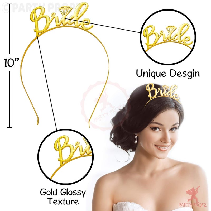 Party Propz Party Propz Rubber Glittery Bride To Be SashCrownBachelorette Party DecorationsBridal Shower DecorationsBride To Be Decoration Set ComboBride To Be AccessoriesBride To Be SashTiara 1 Piece - Image 5