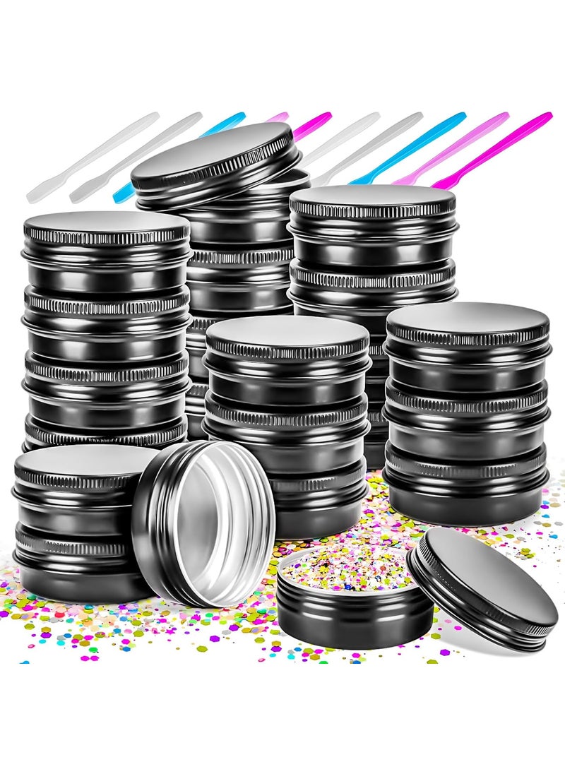 MotBach - MotBach 16Pack 2oz Tin Jars, 60ml Metal Tin cans, 2Ounce Aluminum tin can jar Containers with Screw Lid for Lotion Bars, Balms, Spices, Salve, Beard Balm, Toiletries, Creams, Samples, Makeup Cosmetic - Image 1