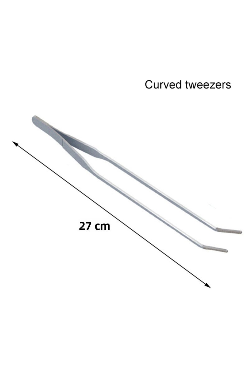 إيروريكس ملاقط منحنية، مقص حوض السمك، أداة ملاقط، حوض سمك، نباتات، مقص أمواج، ماء، عشب، ستانلس ستيل