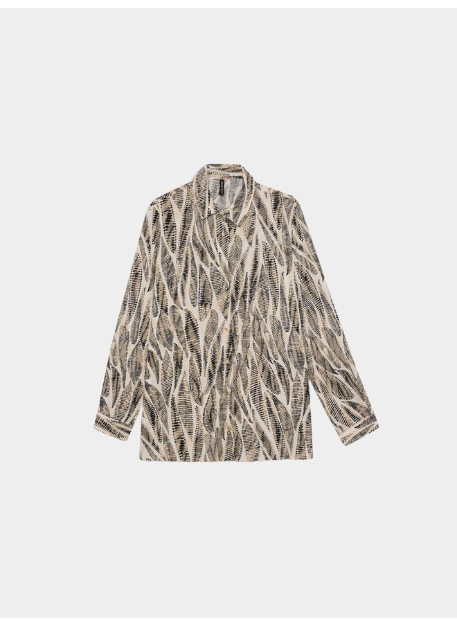 DeFacto DeFacto Black Printed Long Sleeve Shirt  - Image 5