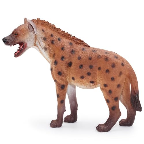Gemini&Genius GeminiGenius Hyena Toy for Kids Plastic Animal Model Toy Hyaena Toy Figurine Wild Life Wolf Animal Action Figure Room Decoration Cake Topper Educational Play for Kids - Image 1