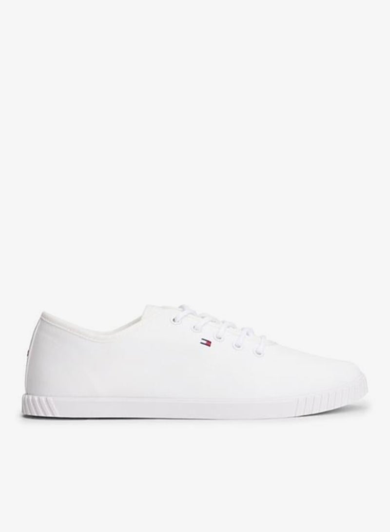 تومي هيلفيغر حذاء سنيكرز كانفاس برباط - Image 1