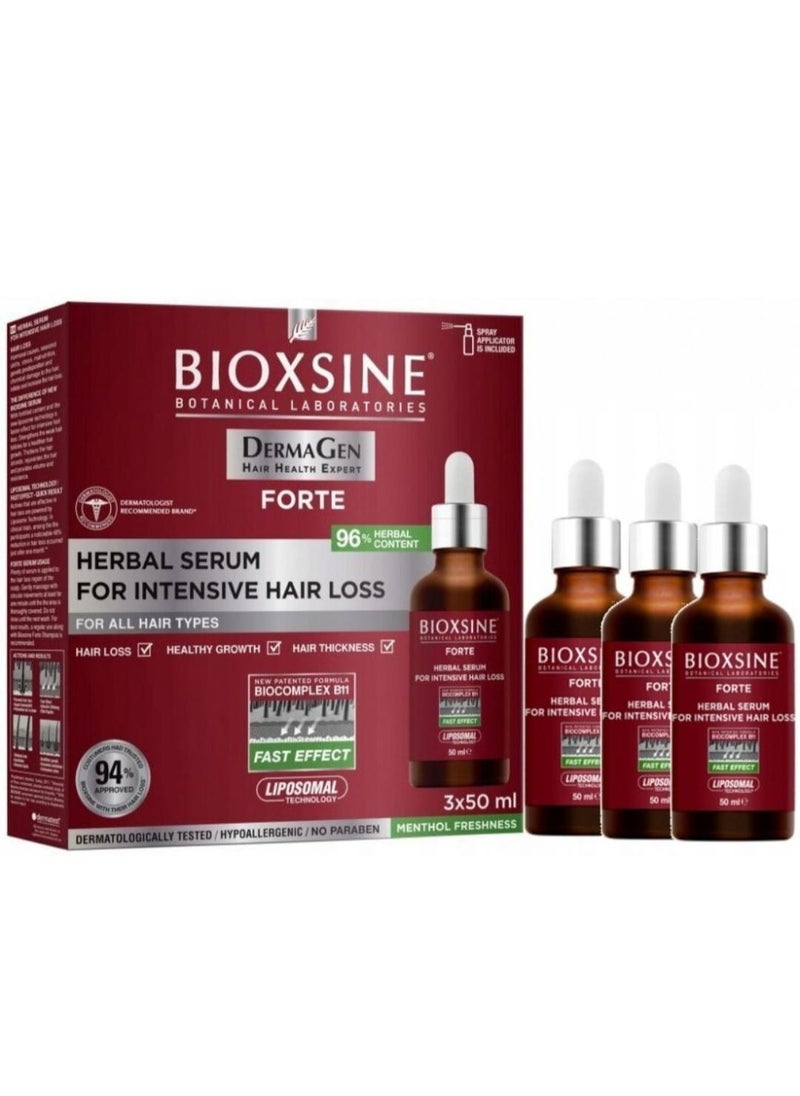 BIOXCIN - Bioxcin Hair Herbal Serum for Intensive Hair Loss 3x50 ml - Image 1