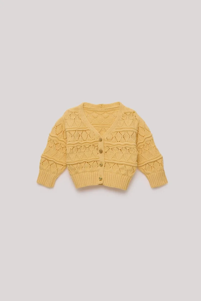 جي بي بيبي Bg Store Baby Girl Yellow Cardigan