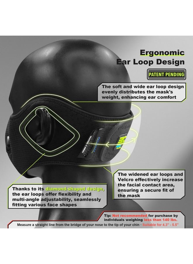 BASE CAMP Reusable N Plus Dust Mask, 360-Degree Seal with MNL Material Respirator Mask with 6 Filter-Face Mask for Dust, Pollen, Welding, Construction, Sanding, Yard Lawn, Paint, Woodworking
