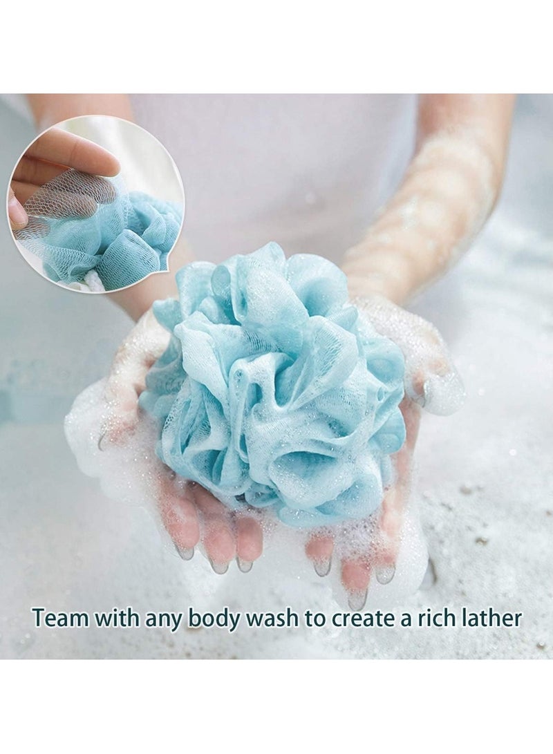 Shower Loofah Set 3 Piece - Bathing Loofah - Back Scrubber, Exfoliating Gloves - Body Scrub Gloves Set for Shower 3 Piece - Korean Exfoliating Scrubber Gloves Dead Skin Exfoliating Scrubber Asian Exfoliating Scrub Bath Sponge Body Loofah Bath Sponge for Women Favorite Back Scrubber for Shower Back Scrubber - Exfoliating Loofah - Back Scrubber, Exfoliating, Skin Scrubber, Facial Scrubber, Bath & Hair Scrubber Brush for Women Men Kids Wet & Dry - Image 3