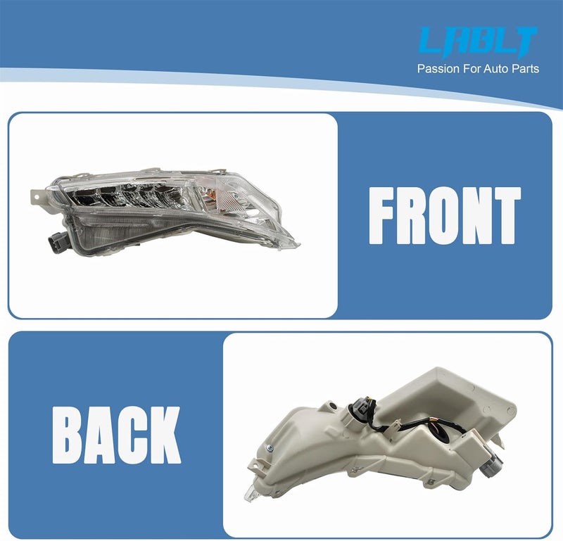 LABLT Daytime Running Fog Lamps Turn Signal Light Replacement for 2015-2017 Camry XSE XLE - Image 2