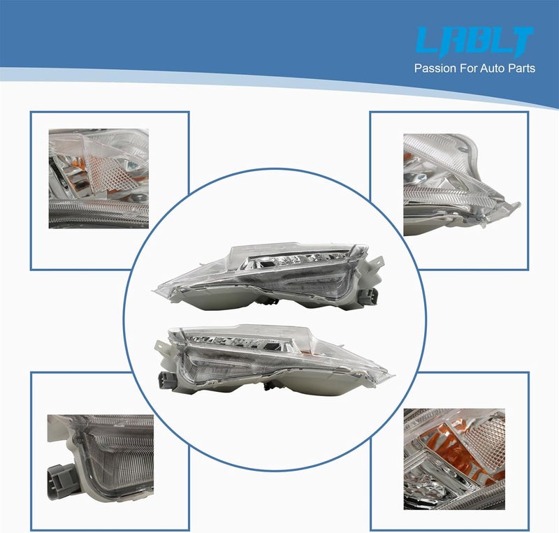 LABLT Daytime Running Fog Lamps Turn Signal Light Replacement for 2015-2017 Camry XSE XLE - Image 4