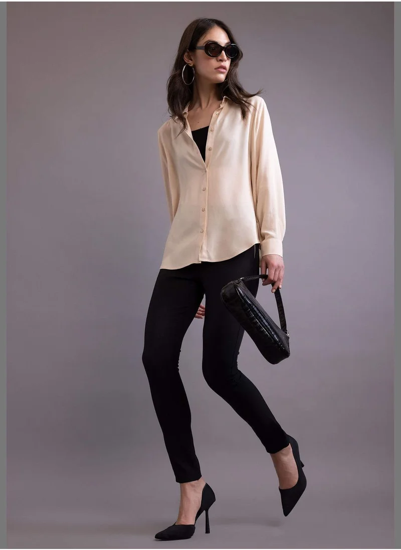 DeFacto Woman Skinny Fit Woven Trousers