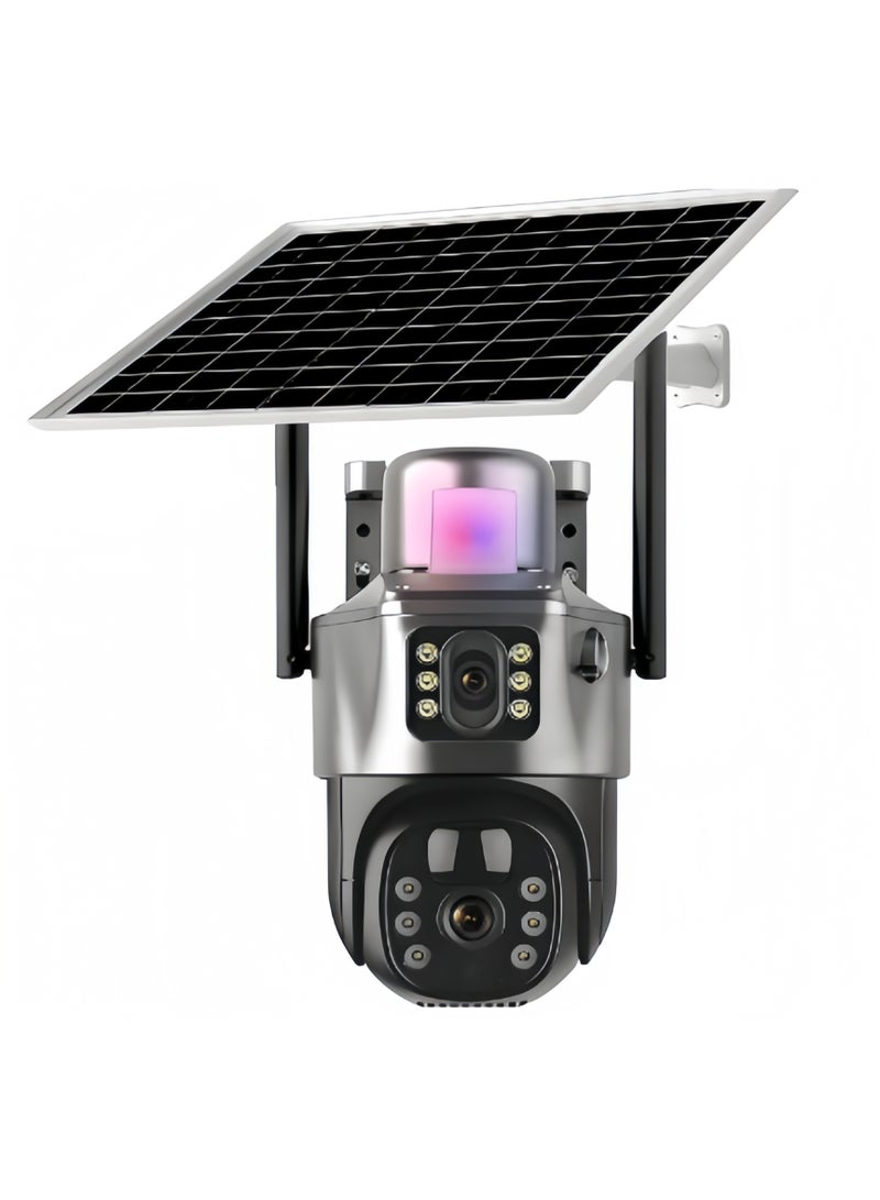 Milatech Solar 4G Secruity Camera True Triple Lens Triple View