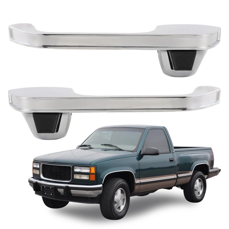 DICMIC Front Driver Passenger Side Exterior Door Handle Compatible with Chevy GMC Pickup Truck Replace 77047 6272581