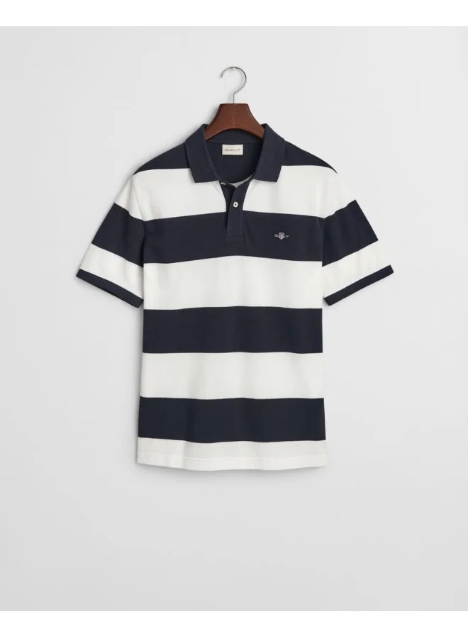 GANT Block Striped Piqué Polo Shirt