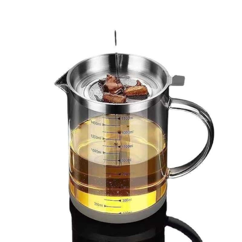 Genius Pyrex Decanter - The Healthy and Practical Solution for Easy and Fast Oil Filtering!
