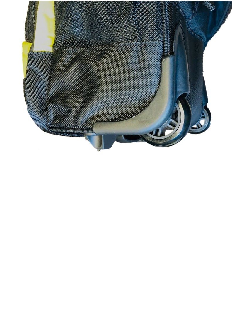 nuzki - Trolley School Bag for Students - Multi-Functional Backpack with Wheels - Ideal School Bags for Girls and Boys - Travel-Friendly Trolley Luggage 17 inch - Image 1