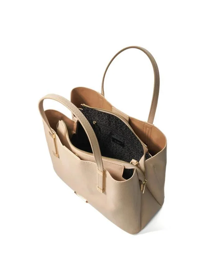 ديون لندن Logo Detail Top Handle Tote