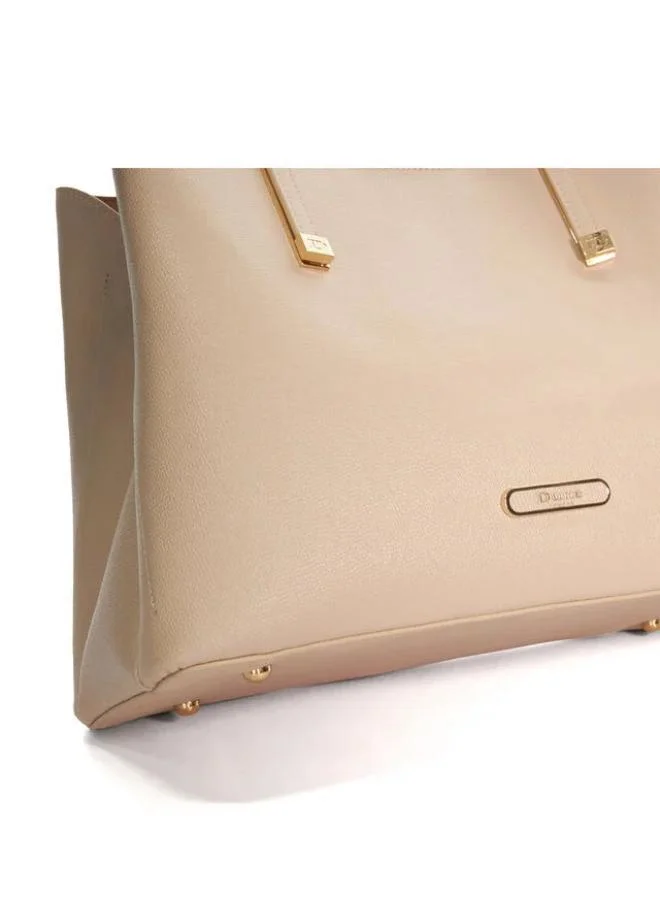 ديون لندن Logo Detail Top Handle Tote