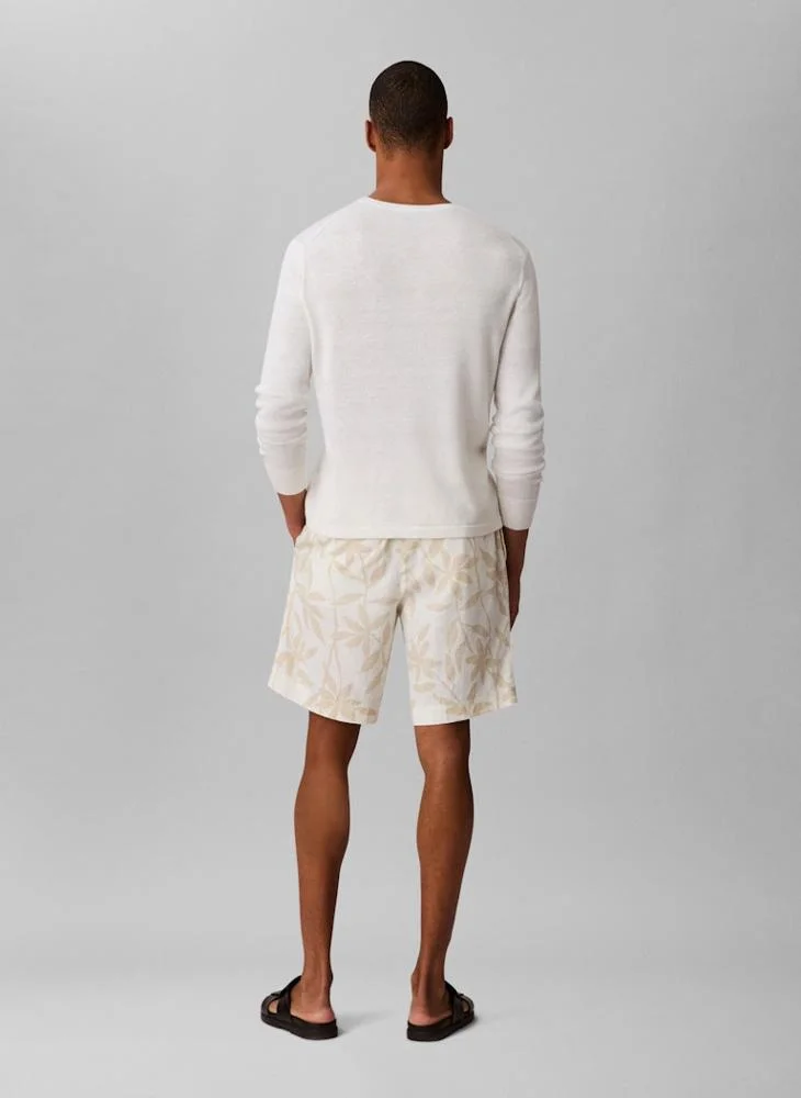 CALVIN KLEIN Linen Pull On Shorts
