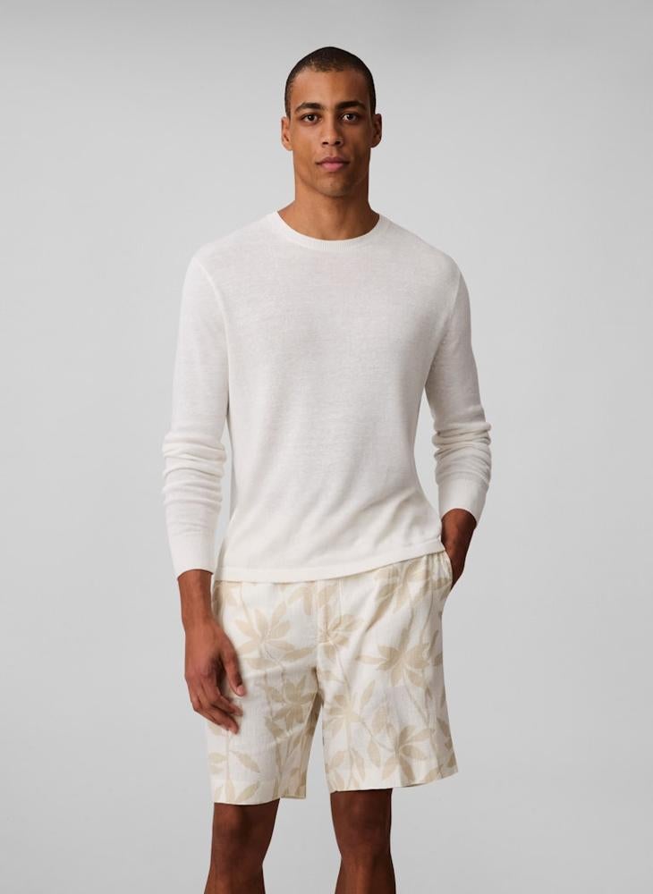 CALVIN KLEIN Linen Pull On Shorts - Image 1