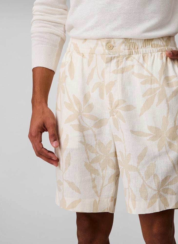 CALVIN KLEIN Linen Pull On Shorts - Image 4